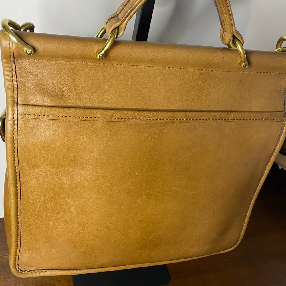 Vintage Coach Willis 9927 Camel and NWT CK547 Webbing Strap, NO ORIGINAL STRAP - Picture 5 of 16